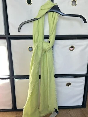 Lane Bryant Women’s Soft Fashion Scarf Light Lime Green Lightweight Fringe - Image 1 of 4
