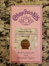 ebay replica cabbage patch birth certificate ebay replica cabbage patch birth certificate