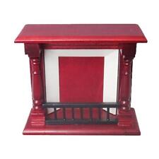 Rosewooden Fireplace Toy :12 Scale Dollhouse Miniature Room