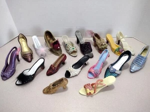 Lot of 17 Mini Shoes Miniature Women’s Shoes High Heels Decore / Ornaments - Picture 1 of 7