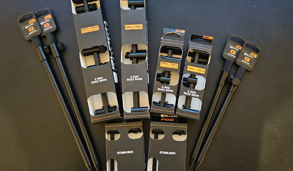 Fox Black Label Slim Buzz Bars & Banksticks GAMA COMPLETA Foto 1 de 1