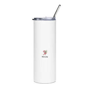 Stainless steel tumbler,Simple Modern Insulated Tumbler Cup with Straw Lid and F - Picture 1 of 2
