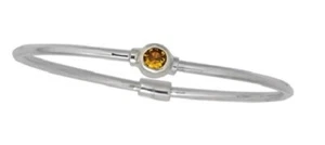 Cape Cod Inspired November Birthstone Jewelry Sterling Silver Bracelet Size 6.5 - Picture 1 of 1