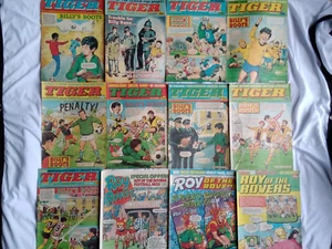 Tiger plus Roy of the Rovers comics job lot x23 issues 1970s and 1980s - Picture 1 of 10