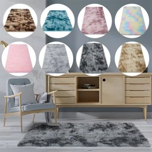 Home Soft Fluffy Floor Rug Shag Shaggy Area Bedroom Anti-skid Carpet Mat - Picture 1 of 52