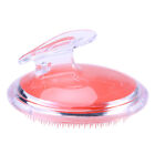 Round Soft Scalp Care Brush PVC Portable Hair Massage Brush Scalp Scrub Brush