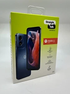 New & Sealed - Straight Talk Motorola Moto G Play (2024), 64GB, Blue - Prepaid - Picture 1 of 3