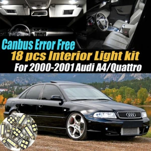 18Pc CANbus Error Free Interior LED White Light Kit for 2000-01 Audi A4/Quattro - Picture 1 of 11