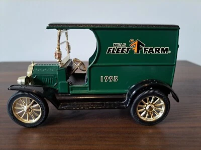 Banco de furgoneta lateral panel frontal abierto Ford ERTL 1912 - 1995 Mills Fleet Farm Foto 1 de 4