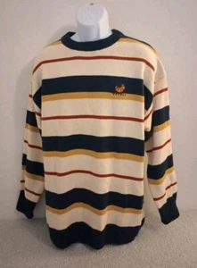 Aelfric Eden Men's Size Large Long Sleeve Multicolored Striped Sweater NWT - Picture 1 of 5