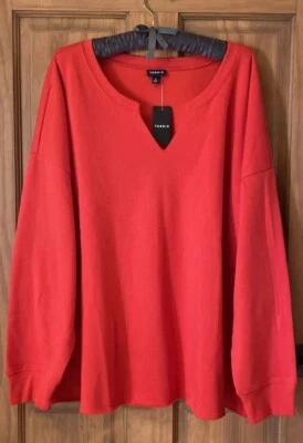 SUDADERA TÓRRIDA MANGA LARGA TOP ACOGEDOR FEECE 4 4X 4XL 26 NUEVA Foto 1 de 4