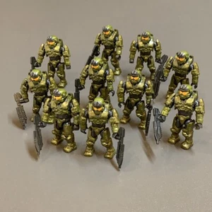 10 Stück Halo Mega Construx Bloks Custom Green Spartan Mark VII Mini Figuren Spielzeug  - Bild 1 von 7