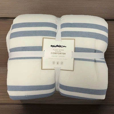 Pottery Barn Teen Plant Dyed Striped Quilt Full New - Image 1 of 2