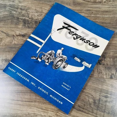 Libro manual para propietarios de tractores Ferguson To-30 1951 1952 1953 1954 Massey Foto 1 de 4