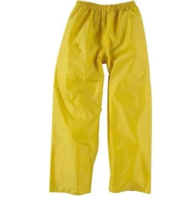 Pantalón de PVC de nailon amarillo de seguridad talla pequeña Foto 1 de 3
