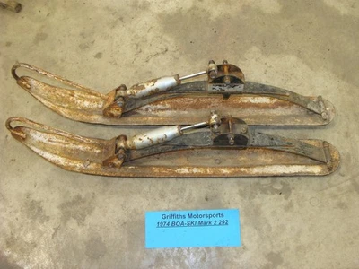 1974 BOA-SKI MARK 2 292 MKII metal front ski runner shock set - Image 1 of 4