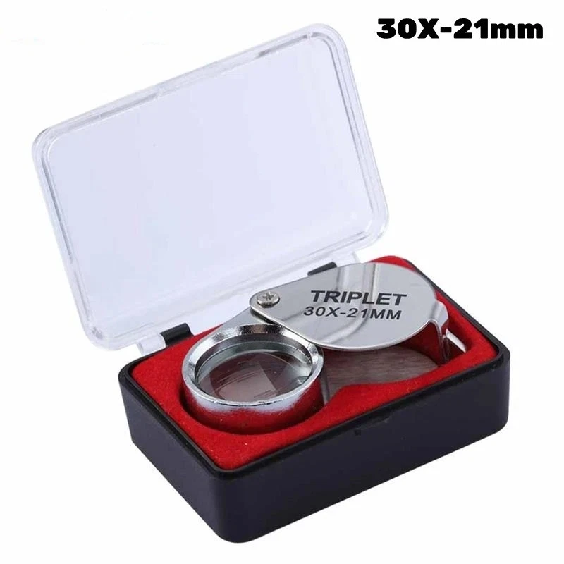 Mini Magnifying Glass FINGERINSPIRE 4 Pcs Folding Pocket Magnifiers 3X ...