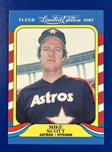 1987 Fleer Baseball Limited Edition Mike Scott Houston Astros #38 - Picture 1 of 2