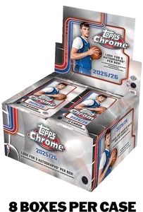 2025-26 Topps Chrome Basketball - Factory Sealed - 8 Box Jumbo Case - Pre Sale , - Bild 1 von 1