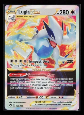 Lugia VSTAR 139/195 Ultra Rare SWSH12: Silver Tempest Pokémon Card - Image 1 of 2