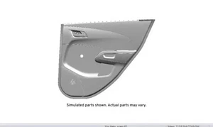 Genuine GM Jet Black Rear Passenger Side Door Trim 95401008 - Picture 1 of 1