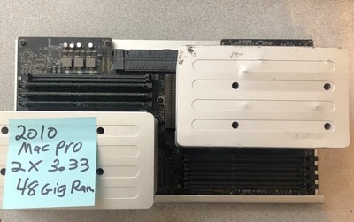 Apple Mac Pro 5,1 2010  CPU Tray Dual Xeon 3.33ghz 12 core 48gig Ram Please Read - Image 1 of 4