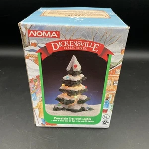 Noma - Dickensville Collectables - Porzellan beleuchteter Baum - ohne Beleuchtung - Bild 1 von 8
