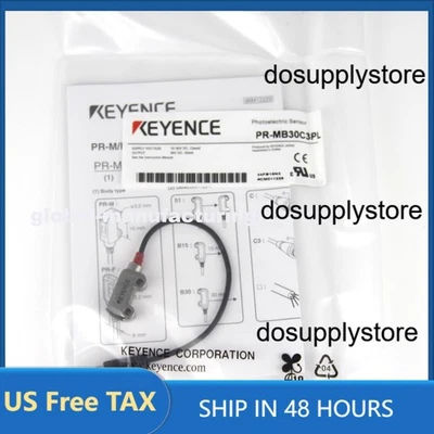 New In Box KEYENCE PR-MB30C3PL Photoelectric Sensor Switch - Image 1 of 4