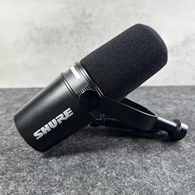 Shure MV7 Plus Dynamic USB/XLR Podcast Microphone – Missing Adapter + Extras - Image 1 of 4