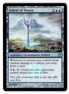 Bident Of Thassa LP* FOIL PROMO Theros ENGLISH 42/249 mtg -UnltdCards - Image 1 of 2