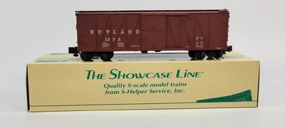 S-Gauge S-Helper 00141 Rutland Externally Braced Wood Box Car -NIB Showcase Line - Image 1 of 4