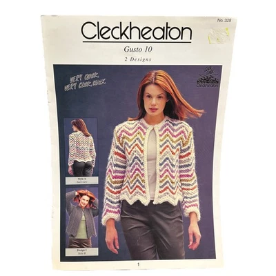Cleckheaton Gusto 10 2 Designs No 328 Knitting Pattern - Image 1 of 2