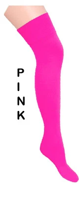 LADIES OVER THE KNEE SOCKS - 22 Colours -made by tights fabric - Image 1 of 3