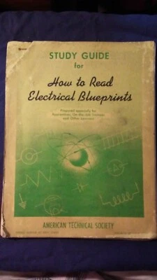 1949 AMERICAN TECHNOLOGY SOCIETY Study Guide How to Read Electrical Blueprints - Image 1 of 4