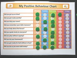 MI COMPORTAMIENTO POSITIVO HOME CHART - TDAH Autismo SEN Ayuda Visual PECS Asperger - Imagen 1 de 10