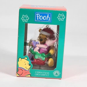 Vintage Winnie The Pooh & Piglet On A Rocking Horse Disney Christmas Ornament  - Picture 1 of 13