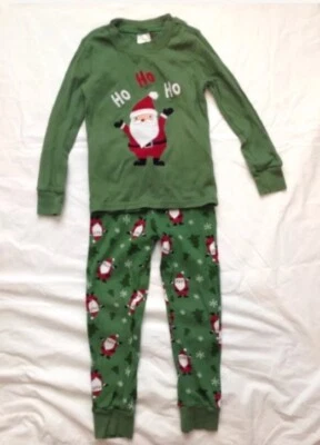 Gymboree “Gymmies” Holiday Christmas Pajamas  Pjs 🎅🏻Santa Ho Ho Ho Sz. 4 - Image 1 of 3