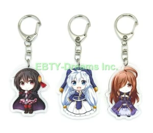 Set of 3 KonoSuba God's Blessing Anime Acrylic Keychain Wiz, Eris, Yunyun v1 - Picture 1 of 2