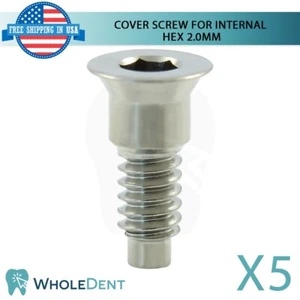 Tornillo cubierta de fijación de titanio X5 para conexión de plataforma delgada hexagonal Int 2,0 mm - Imagen 1 de 3
