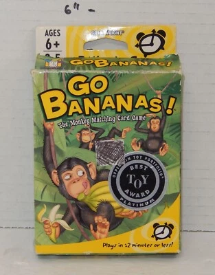 2006 GAMEWRIGHT Go Bananas! THE MONKEY MATCHING Kids Card Game 100% Complete - Image 1 of 2