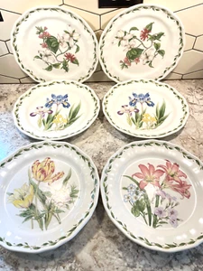 Set of SIX (6) Noritake Casual "Gourmet Garden" Pattern Dinner Plates #7940 - Picture 1 of 8