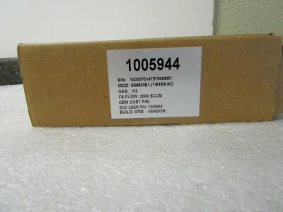 New! Brooks Instruments H2 Pressure Controller 2000 SCCM 5866MB1J1B4SKAC  - Image 1 of 4