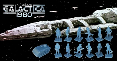 LOTTO 12 guerrieri coloniali + 1 corazzato - Battlestar Galactica del 1980 - ... - Immagine 1 di 2