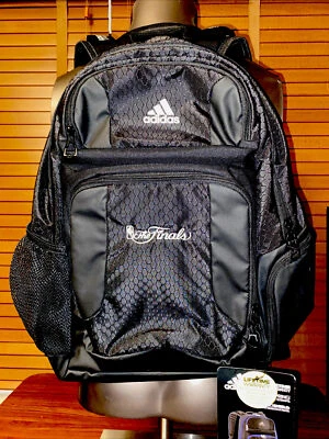 Mochila para computadora portátil Adidas negra con logotipo de las finales de la NBA nueva con etiquetas stock muerto Foto 1 de 4