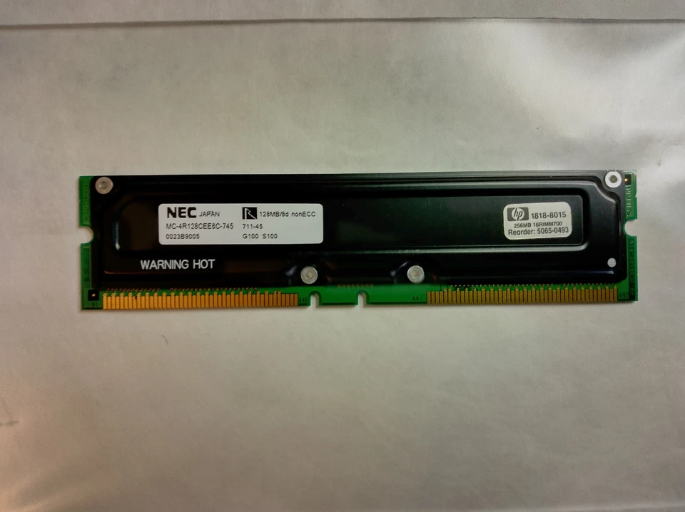 Samsung Memory 128MB 8d Non ECC 800-45 4R128CEE6C-745 NonProfit Educational Org - Image 1 of 4