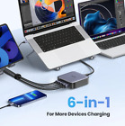 UGREEN 200W GaN Charger Desktop Laptop Fast Charger 6 in 1 Adapter For iPhone