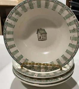 Set of 4 Pfaltzgraff Naturewood Birdhouse Soup Cereal Bowls Excellent Condition - Picture 1 of 9