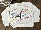 Sweat-shirt femme vintage 1984 Paris Tour Eiffel Crewneck T-shirt Graphique Années 80