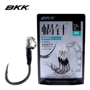 Ganchos de pesca BKK Hard Bait individuales súper tobogán - Imagen 1 de 16