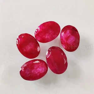 NATURAL RUBY CORUNDUM GEMSTONE JULY BIRTHSTONE SEMI PRECIOUS GEMSTONE JEWELRY - Picture 1 of 3